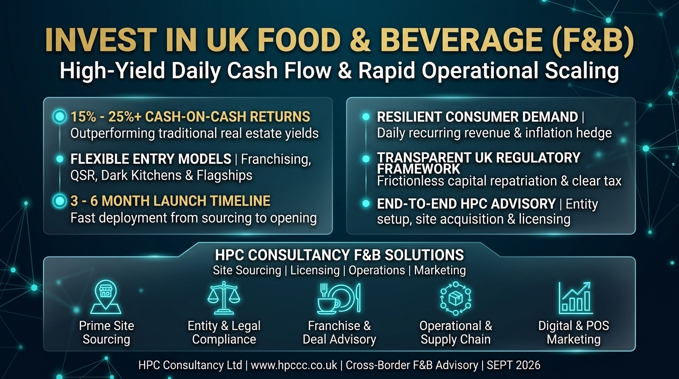 Why United States Investors Must Consider the UK Food and Beverage Sector as Their Primary Entry Point