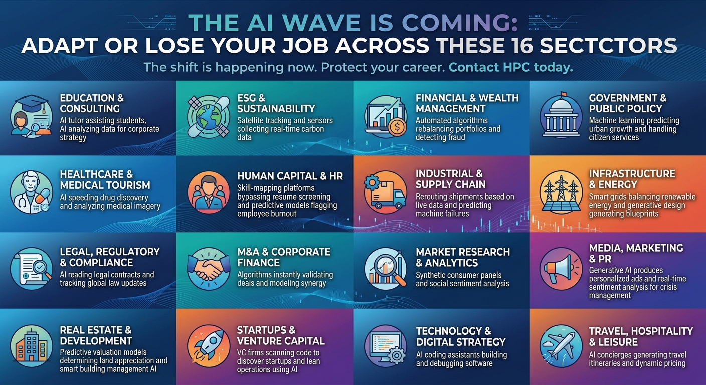 The AI Wave is Coming United States: Adapt or Lose Your Job Across These 16 Sectors