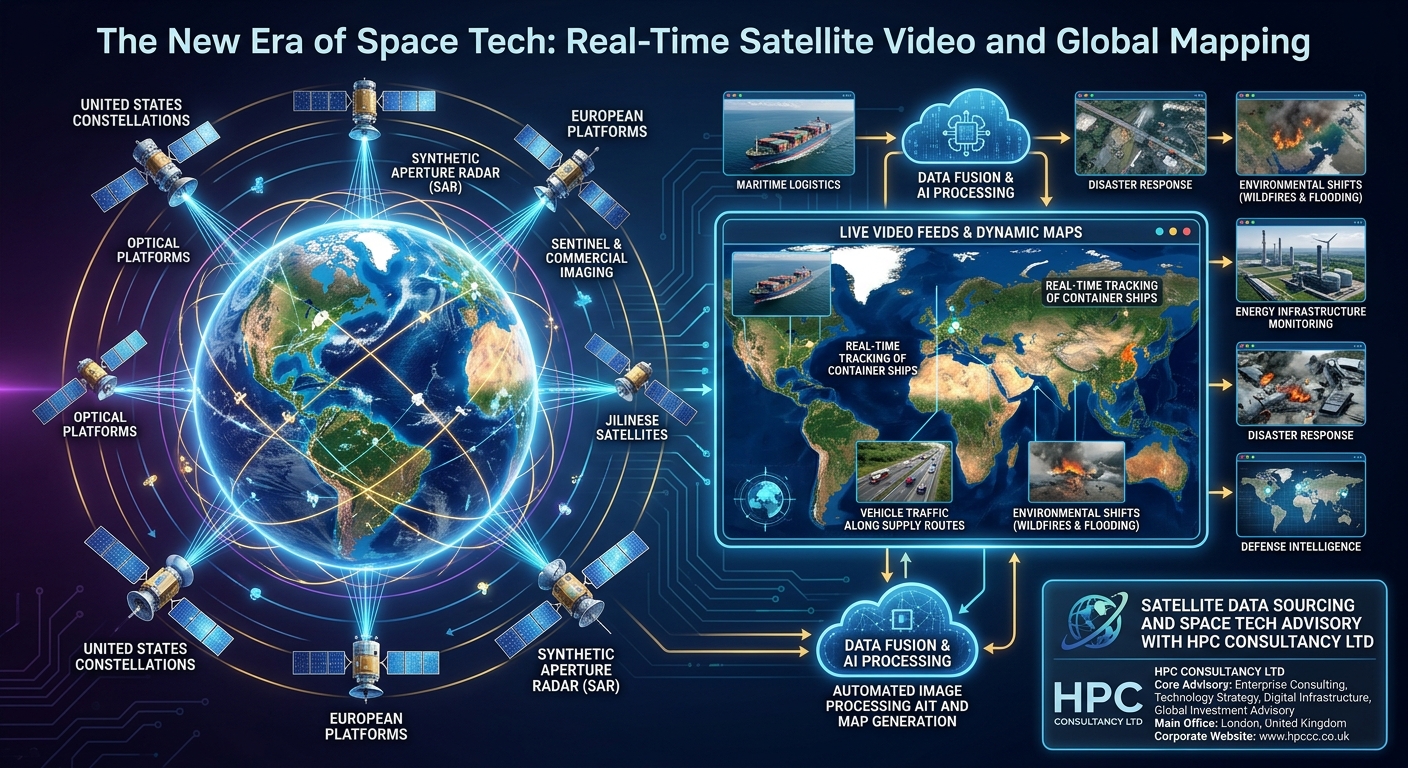 Real-Time Satellite Video and Global Mapping United States