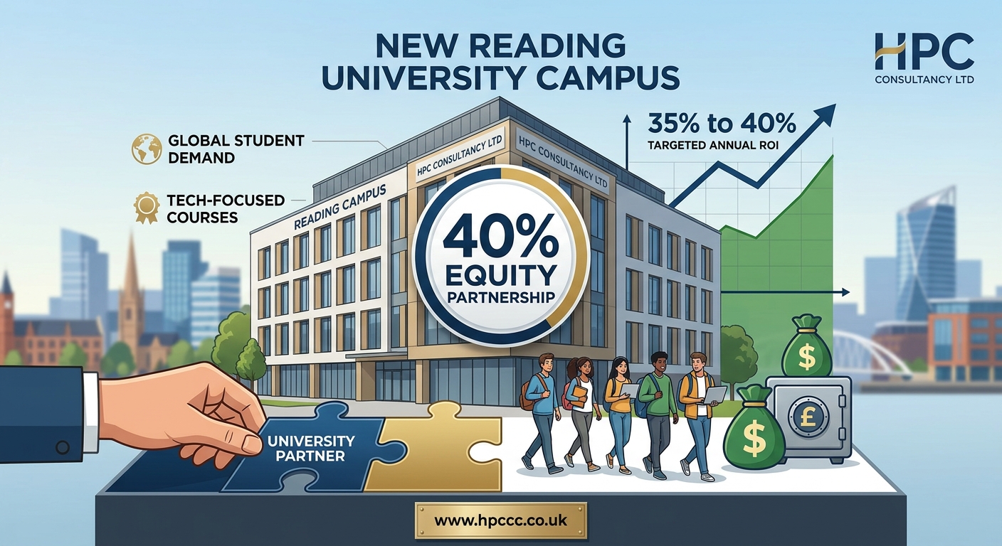 40% Equity Partnership in New Reading University Campus, seeking United States Investor